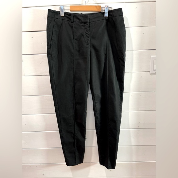 🖤 LAFAYETTE 148 NEW YORK – Black Cropped Barrel Pants – Size 12 - Picture 6 of 9